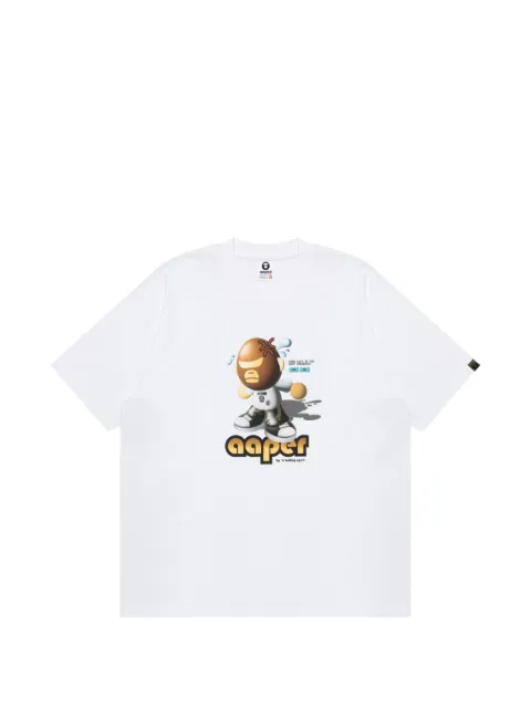 AAPE BY *A BATHING APE® Moonface graphic-print T-shirt