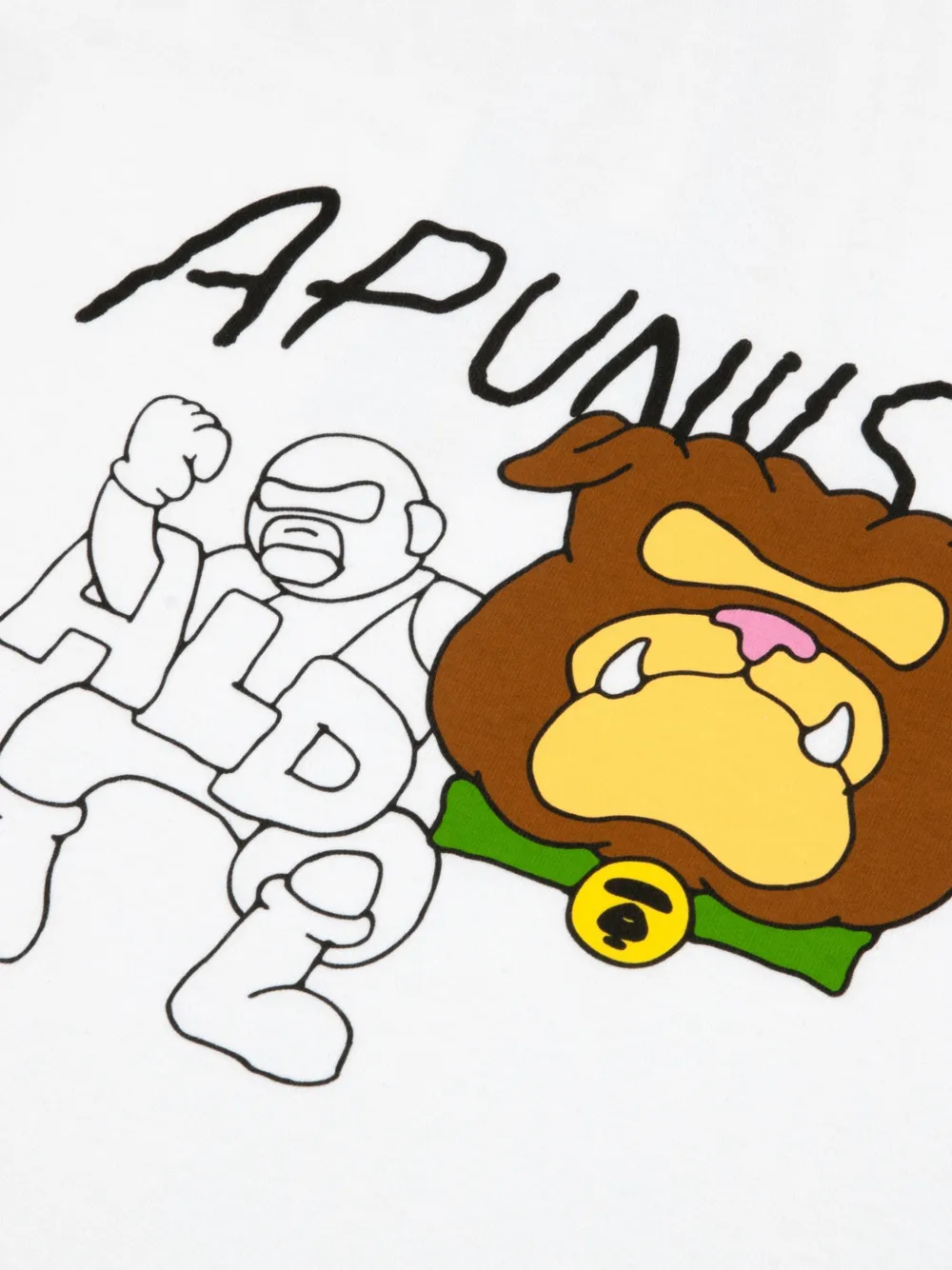 AAPE BY *A BATHING APE Aaper T-shirt met grafische print Wit