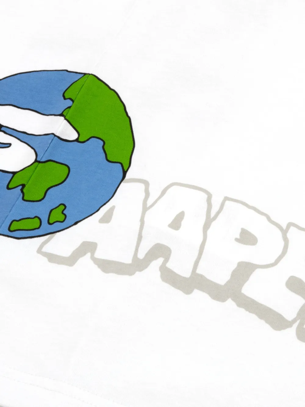 AAPE BY *A BATHING APE Aaper T-shirt met grafische print Wit