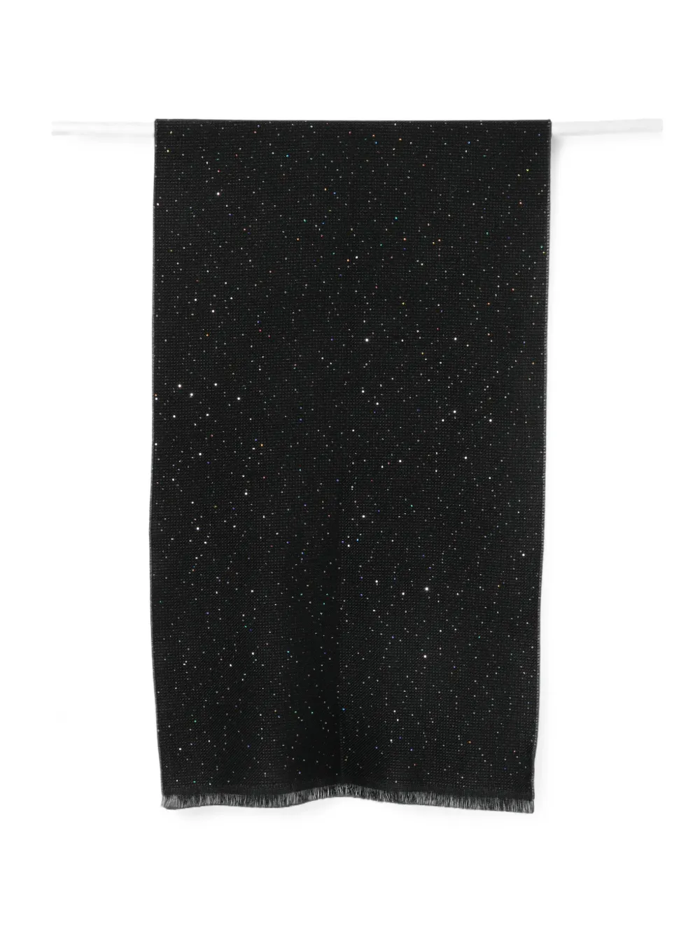 D'aniello sequin-embellished frayed scarf - Schwarz