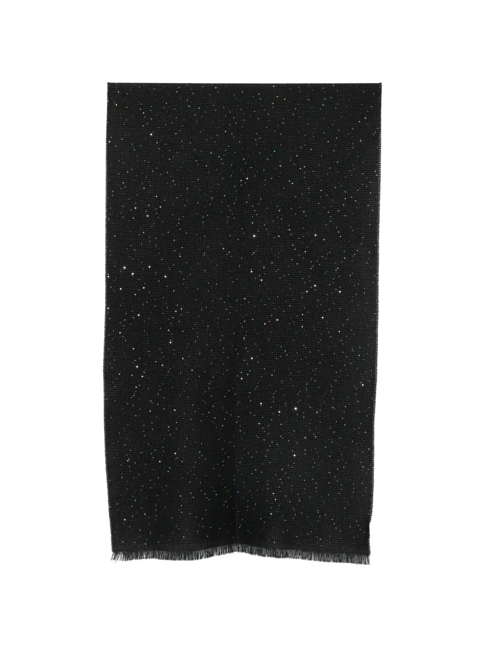 D'aniello sequin-embellished frayed scarf - Nero