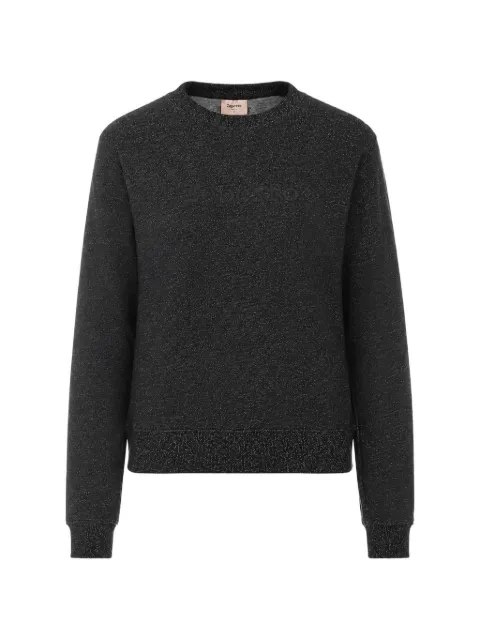Repetto sweater med rund hals og logobroderi