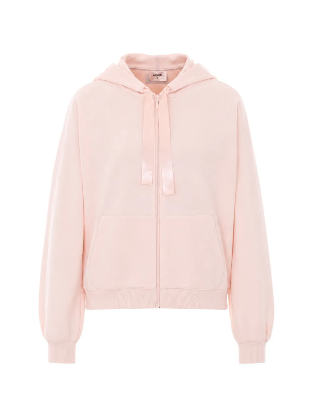 Repetto satin-ribbon hoodie - Rosa