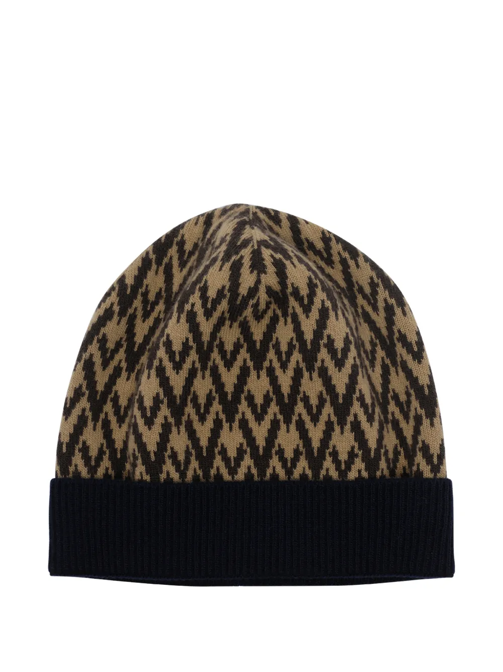 Valentino Garavani Toute La V-signature beanie hat - Toni neutri