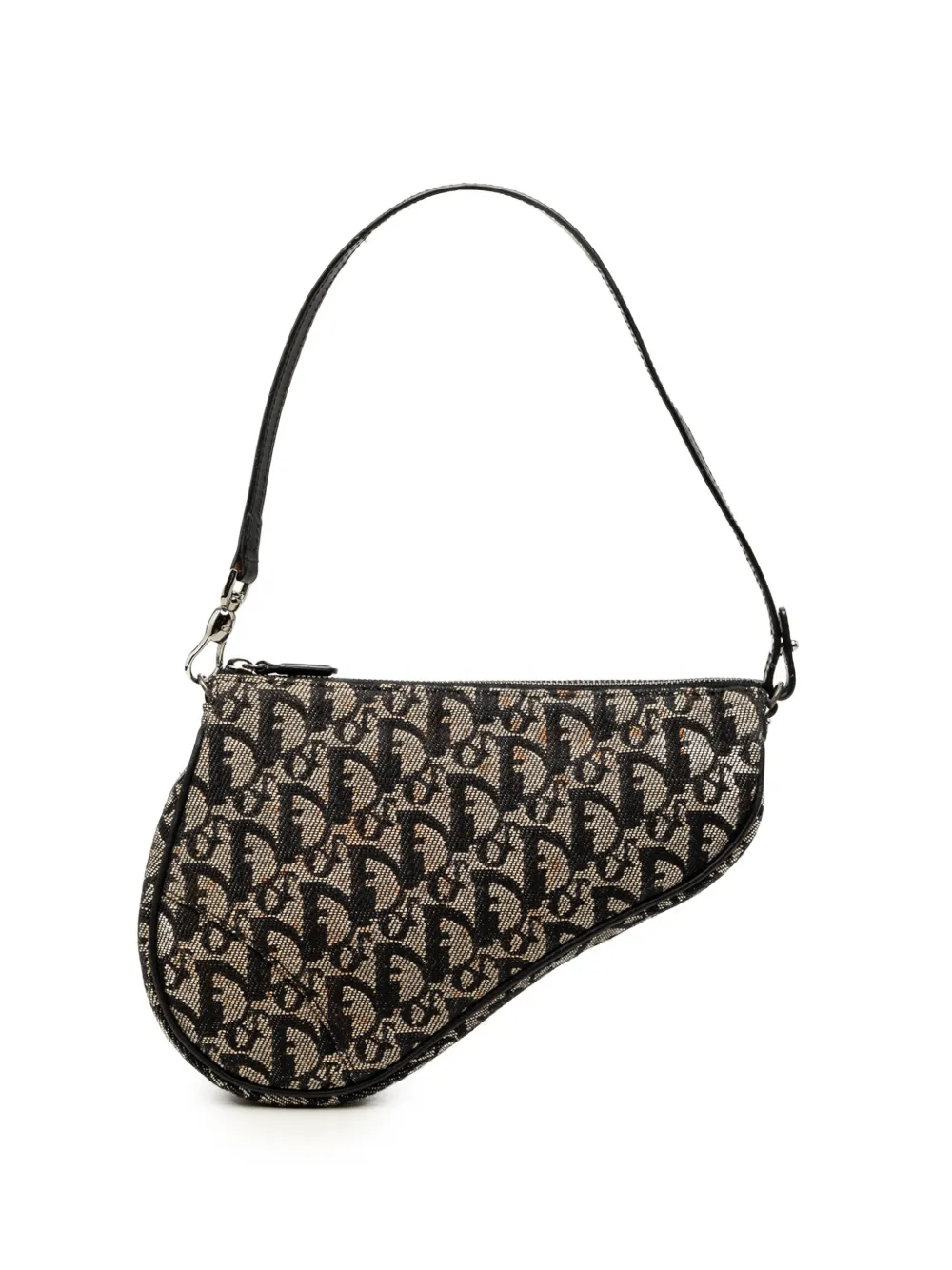 Christian Dior Pre-Owned 2002 Mini Diorissimo Canvas Saddle Pochette shoulder bag - Schwarz