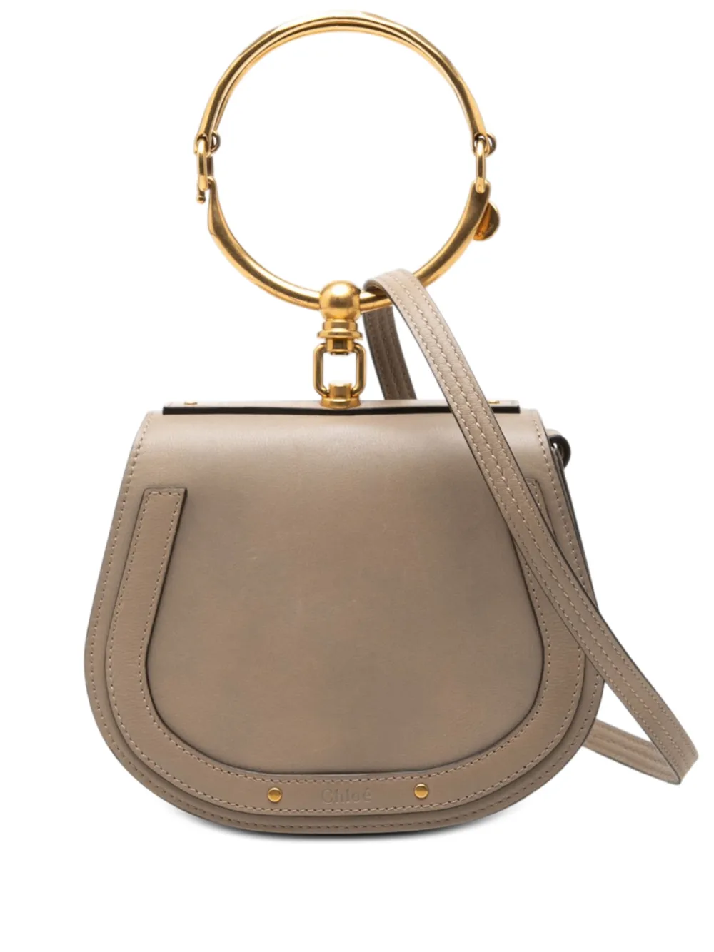 Chloé Pre-Owned 2017 Small Leather Nile Bracelet satchel - Marrone