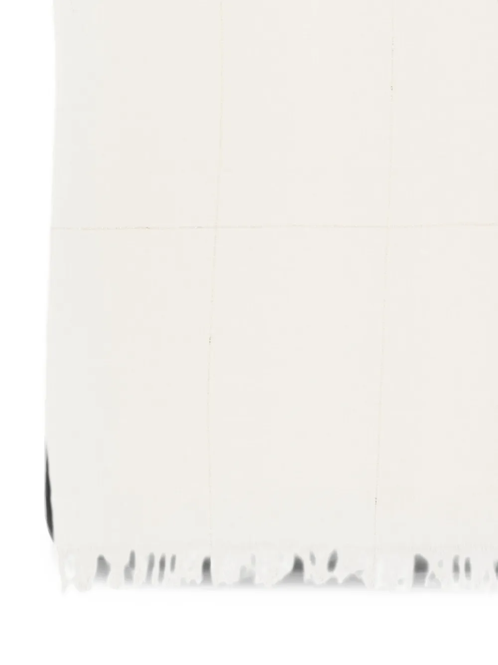 D'aniello Geruite sjaal Beige