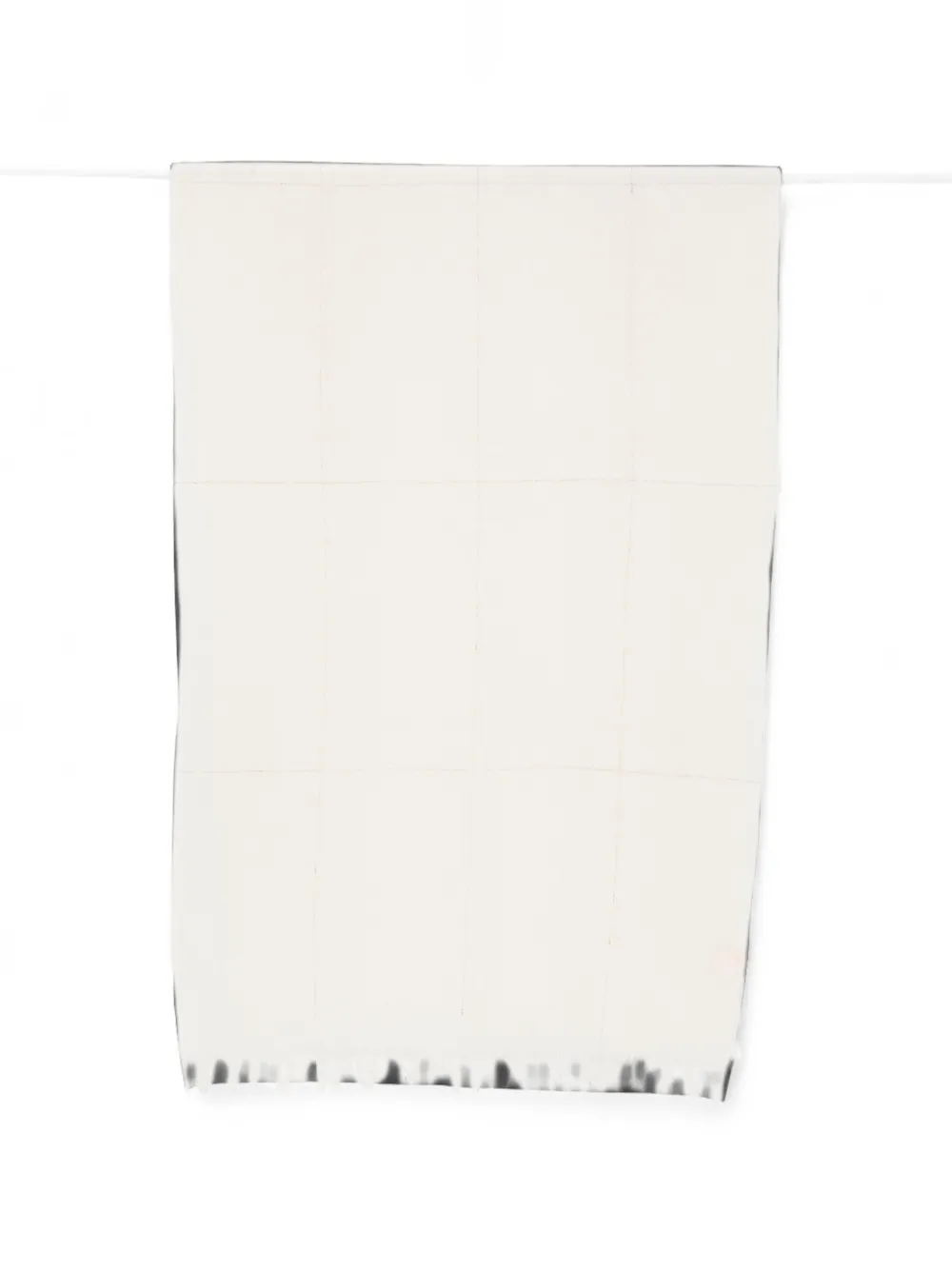 D'aniello check fringed scarf - Nude