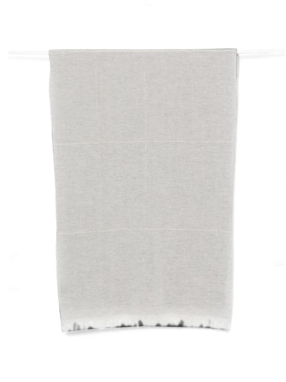 D'aniello checked fringed-edge scarf - Grau