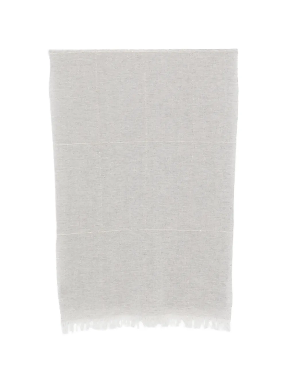 D'aniello checked fringed-edge scarf - Grigio