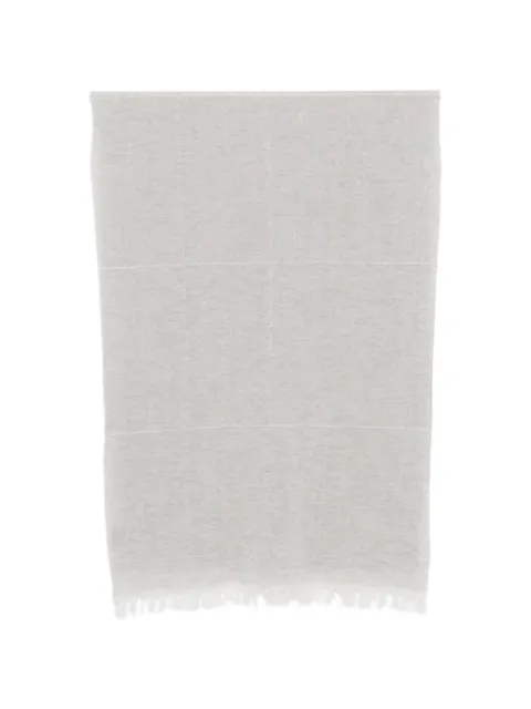 D'aniello checked fringed-edge scarf