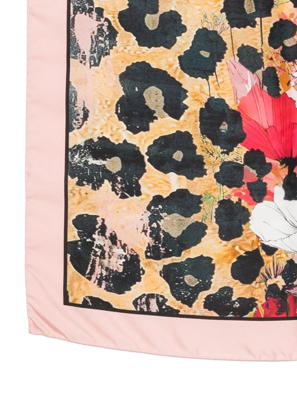 D'aniello Sjaal met luipaardprint Roze