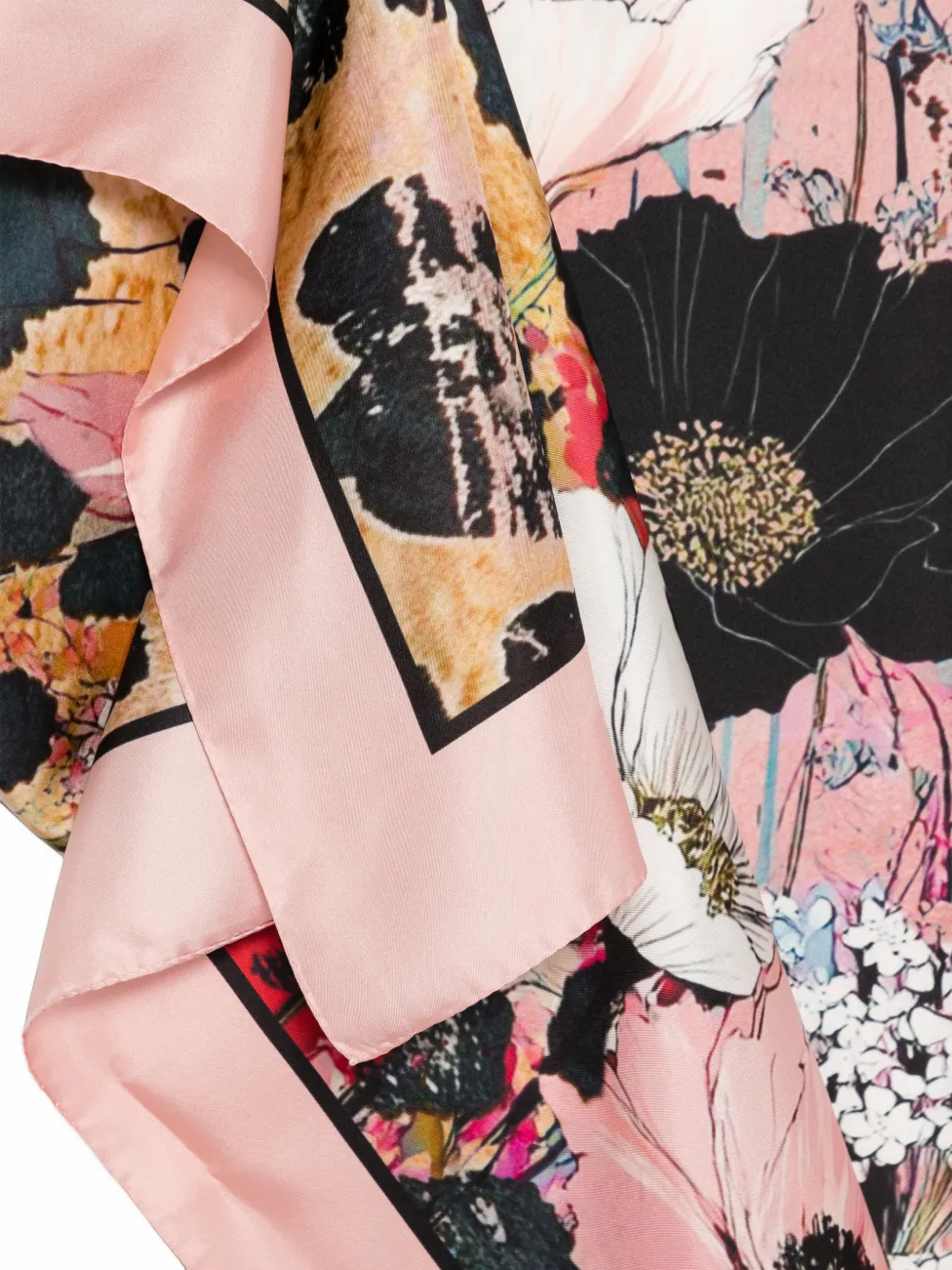 D'aniello Sjaal met bloemenprint Roze