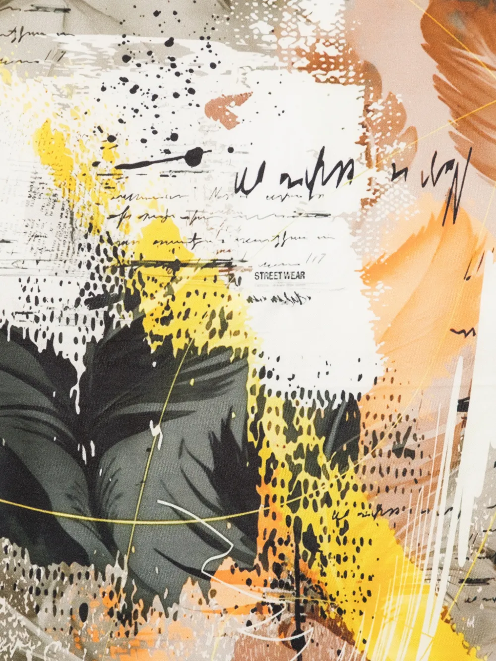 D'aniello Sjaal met abstracte print Bruin