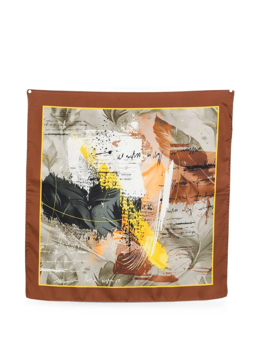 D'aniello Abstract-print Scarf In Multi