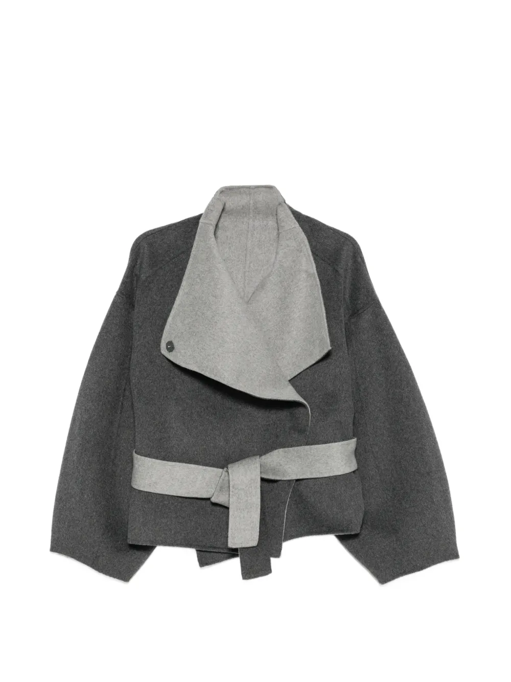 The Frankie Shop belted shawl-collar coat · S