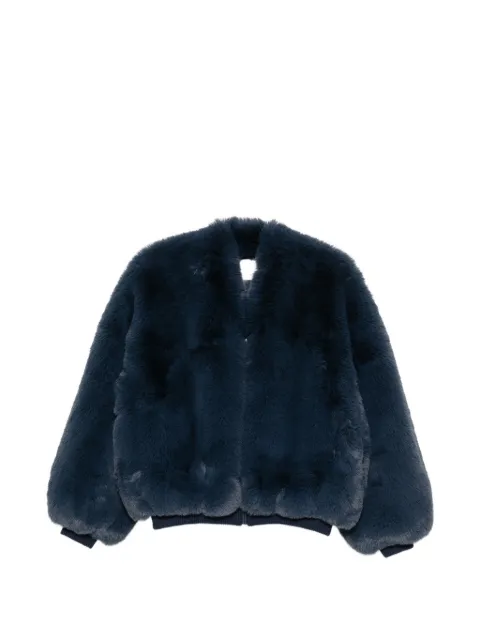 The Frankie Shop faux-fur zip-up coat