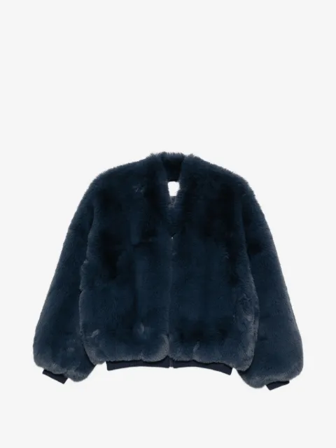 The Frankie Shop 페이크 퍼 집업 코트