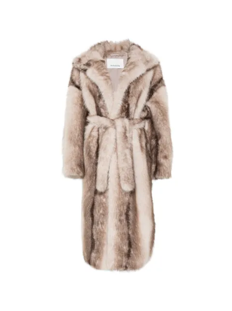 The Frankie Shop faux-fur belted coat