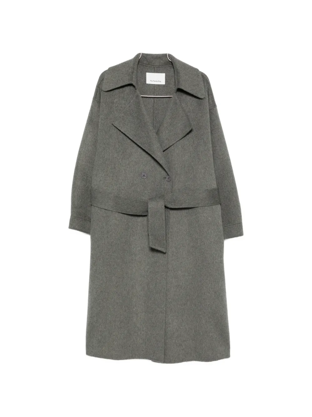 The Frankie Shop double-breasted belted coat - Grau