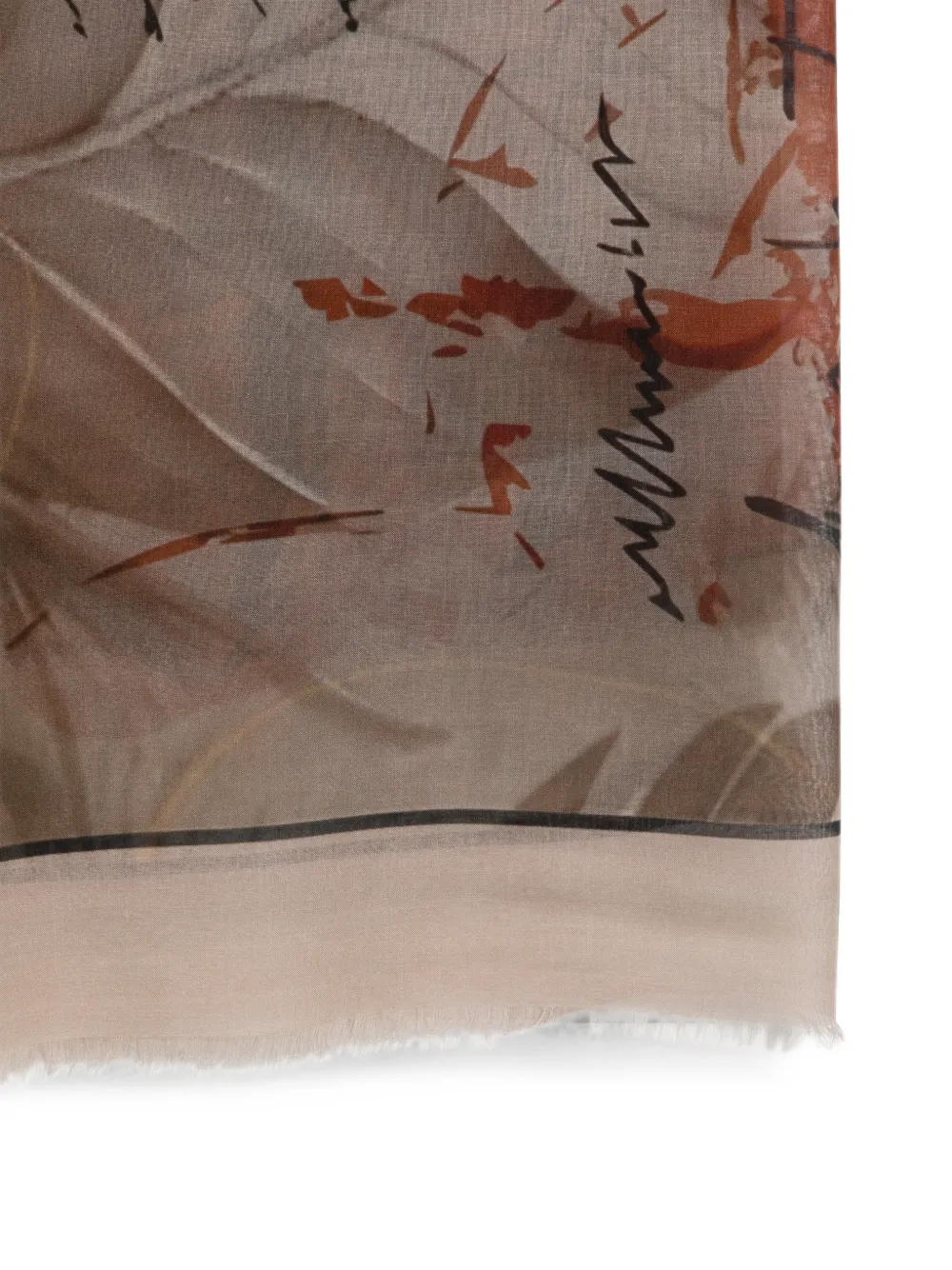 D'aniello Sjaal met franjes Beige