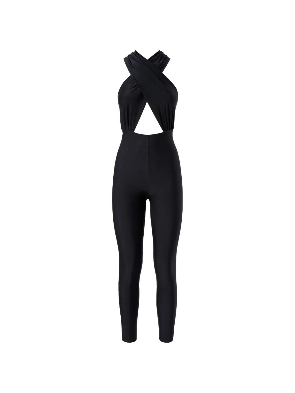 THE ANDAMANE Hola halterneck cut-out jumpsuit - Nero