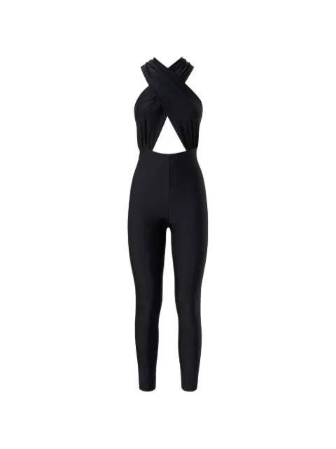 THE ANDAMANE Hola halterneck cut-out jumpsuit