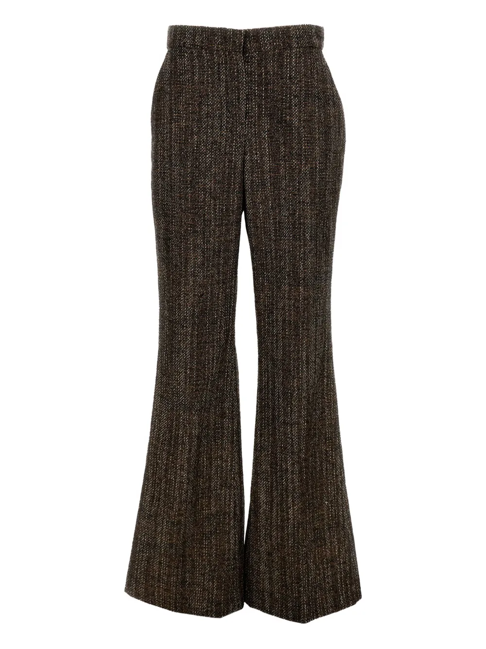 FENDI tweed flared trousers