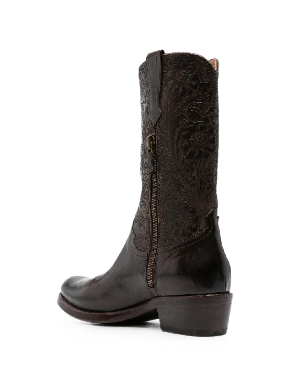 ERALDO Martu floral-embossed boots Bruin