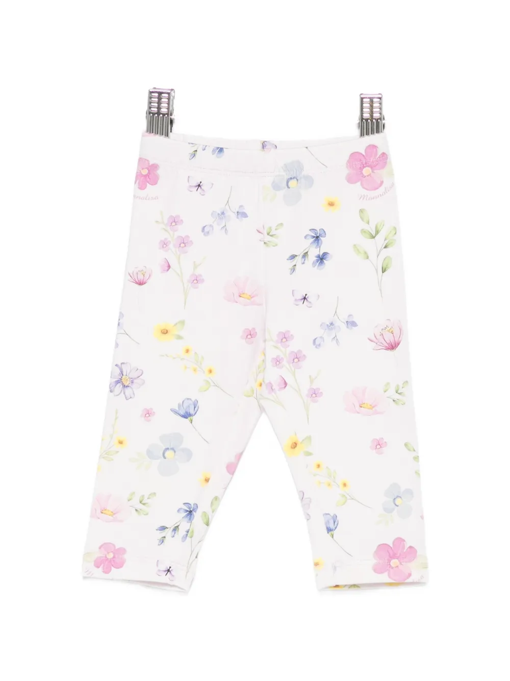 Monnalisa floral-print cropped legging - Rosa