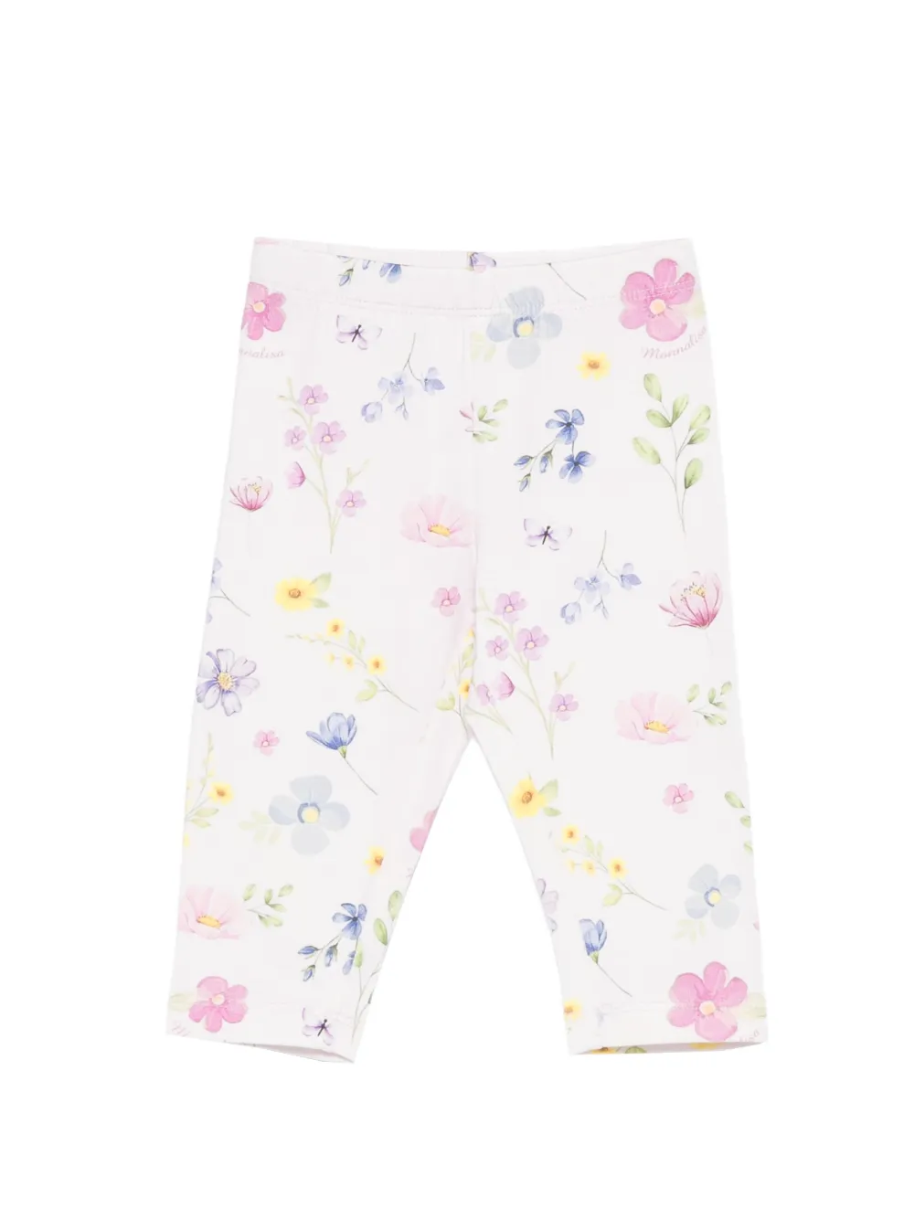 Monnalisa floral-print cropped legging - Rosa