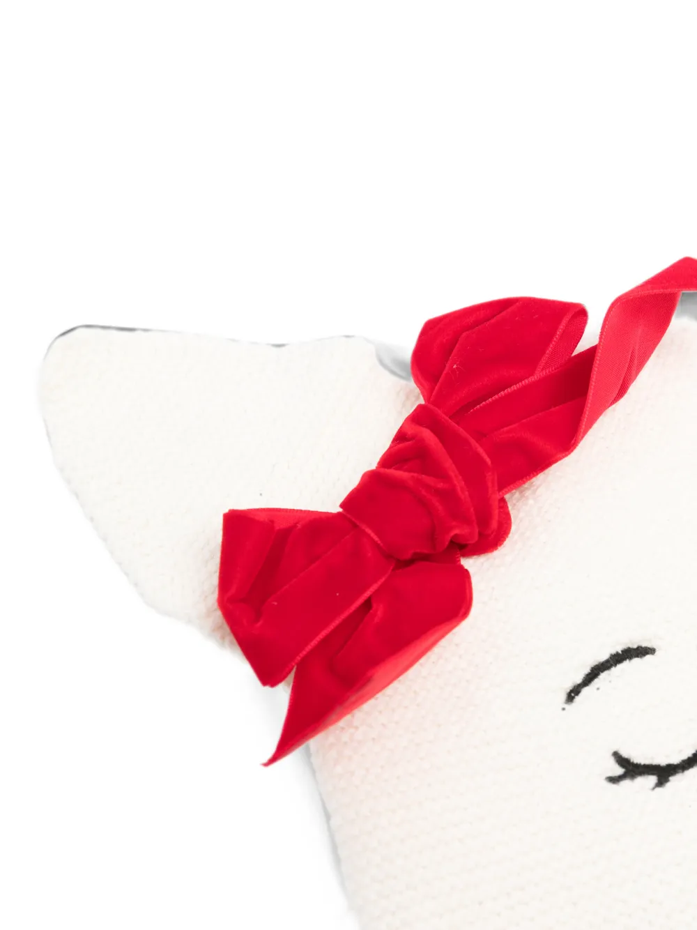 Monnalisa Muts met strikdetail en dierenpatroon Wit