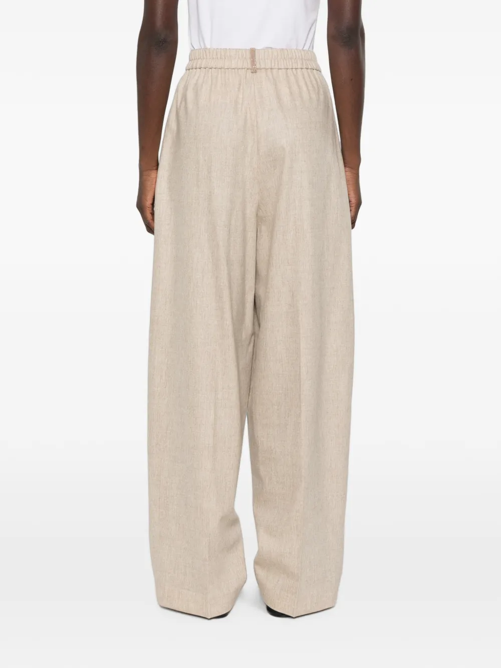 Fabiana Filippi Broek met elastische taille Beige