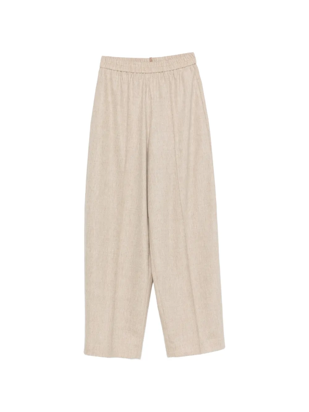 Fabiana Filippi elasticated-waistband wide-leg trousers - Toni neutri