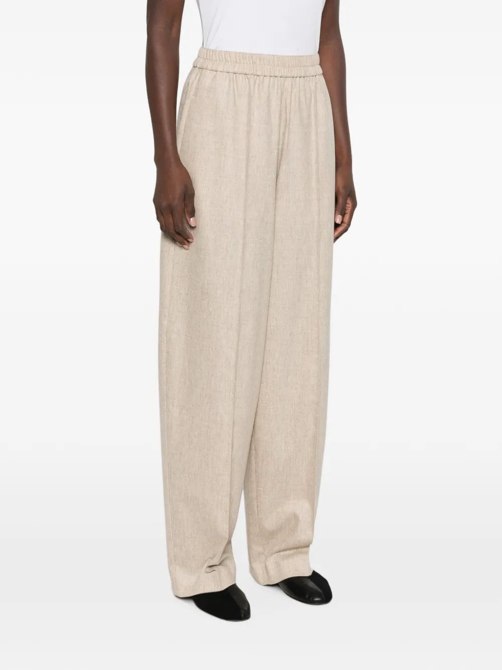 Fabiana Filippi Broek met elastische taille Beige