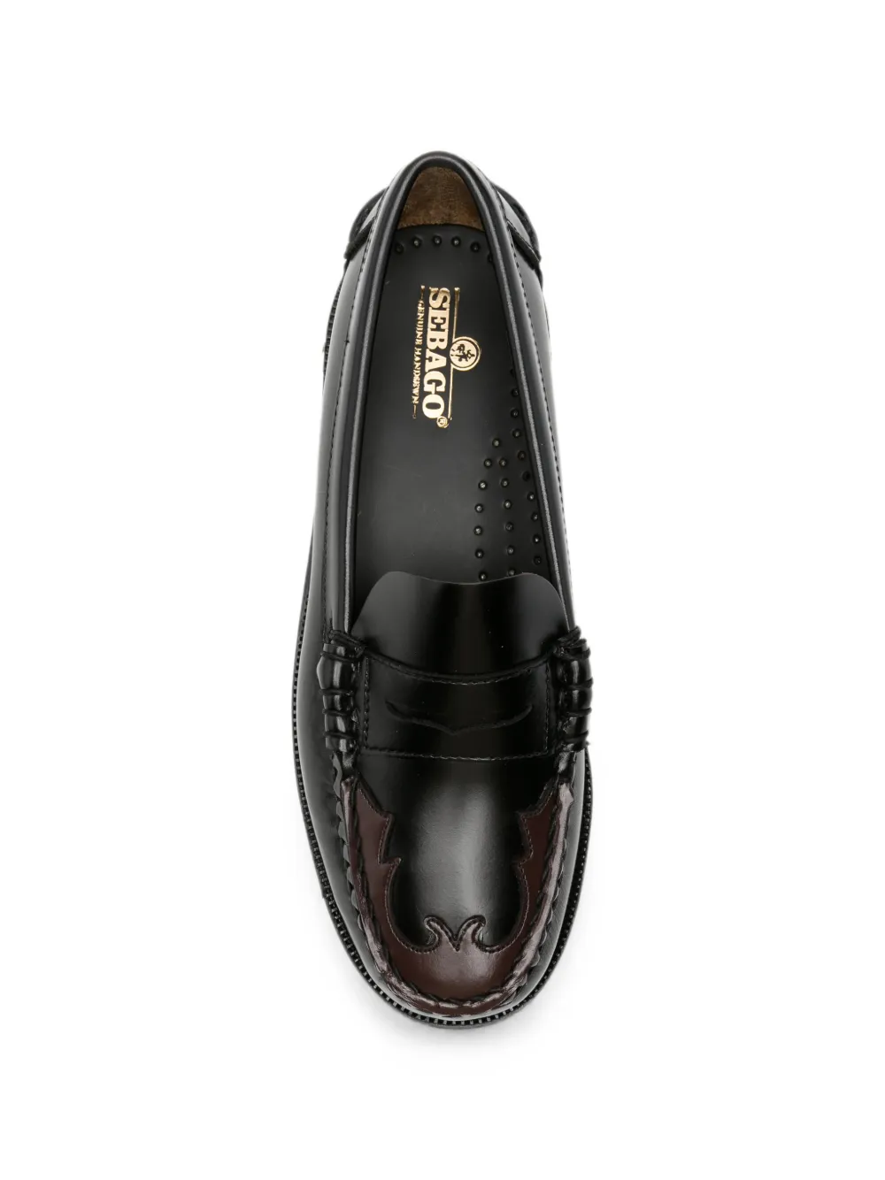 Sebago Dan Scarabeo Western-detail loafers Zwart