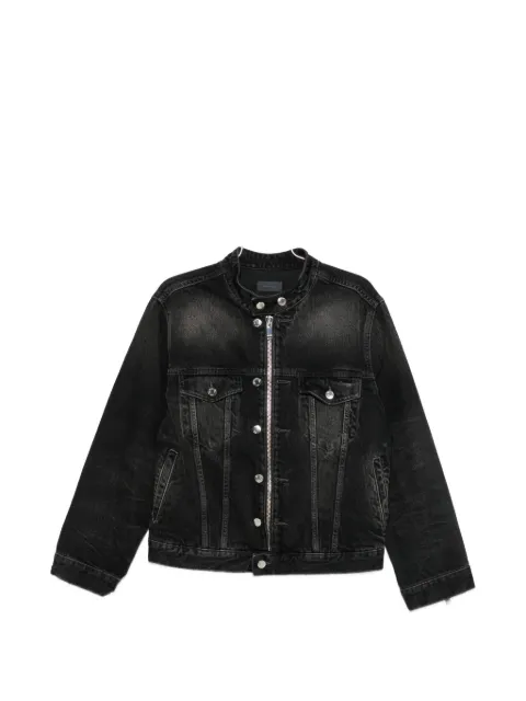 Haikure zip-up denim jacket