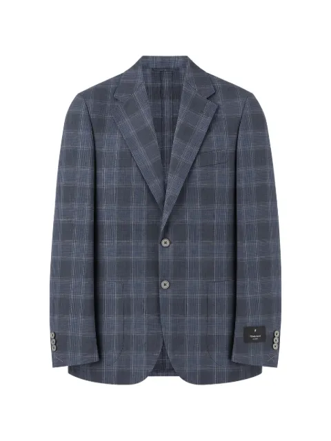 Tombolini check-pattern single-breasted blazer