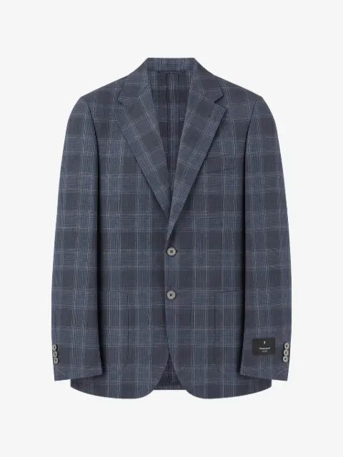 Tombolini check-pattern single-breasted blazer