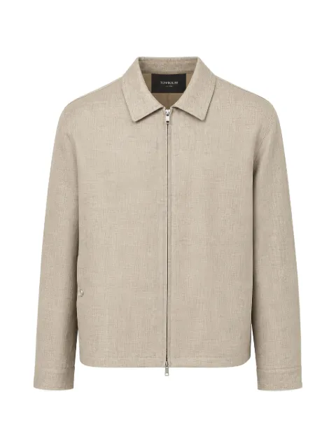 Tombolini zip-up collared jacket