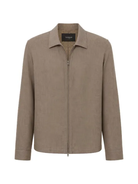 Tombolini zip-up collared jacket