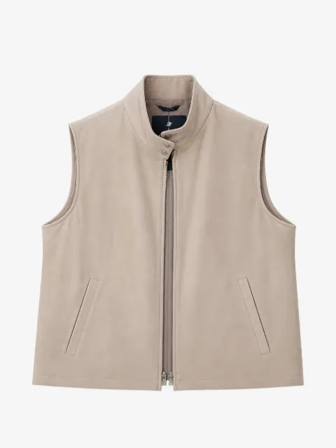 Tombolini high-neck zip-up gilet