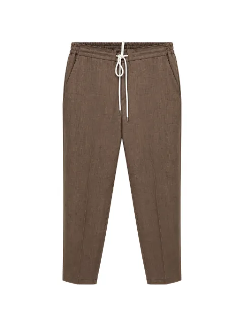 Tombolini drawstring-waist tapered trousers