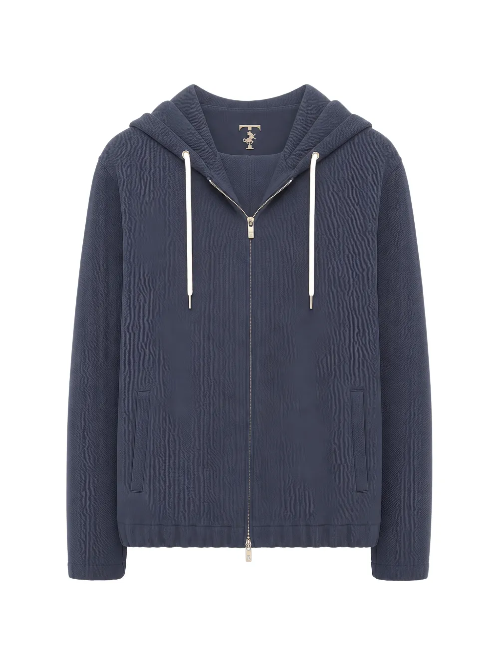 Tombolini ribbed-knit zip-up tracksuit - Blau
