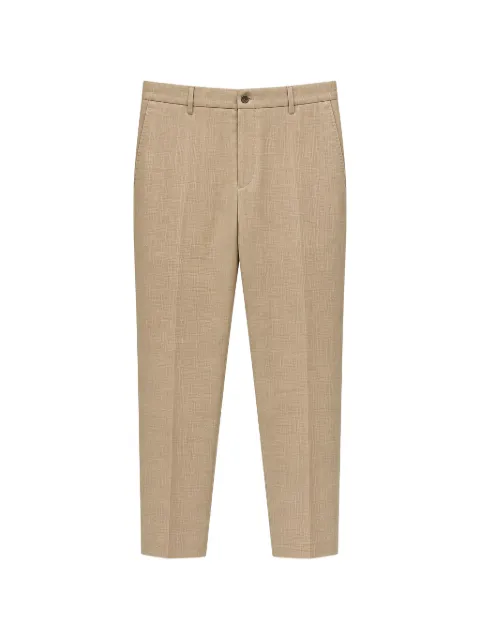 Tombolini pressed-crease straight-leg trousers