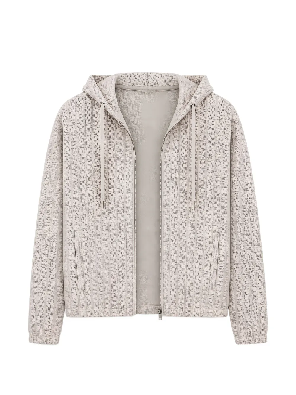 Tombolini herringbone-knit zip-up tracksuit - Toni neutri