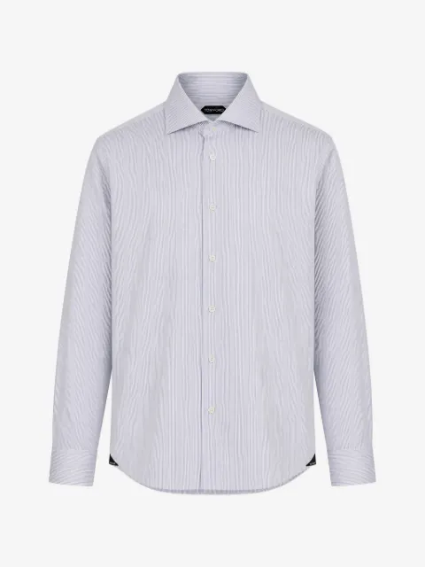 Tombolini vertical-stripe long-sleeve shirt