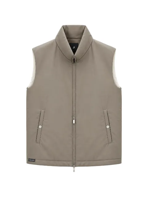 Tombolini logo-plaque zip-up gilet