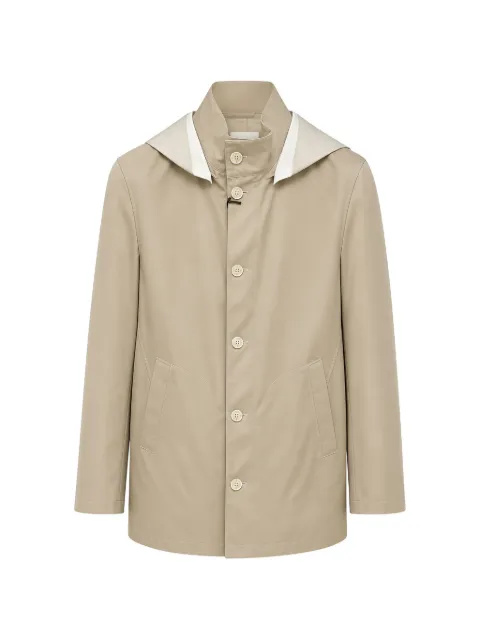 Tombolini hooded button-up coat