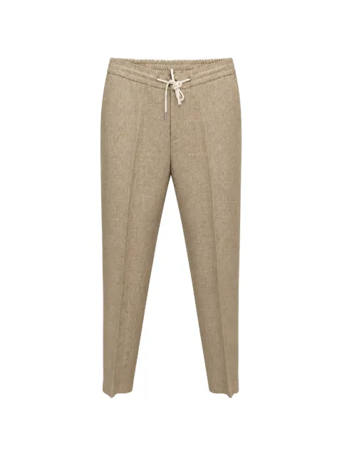 Tombolini drawstring-waistband tapered trousers